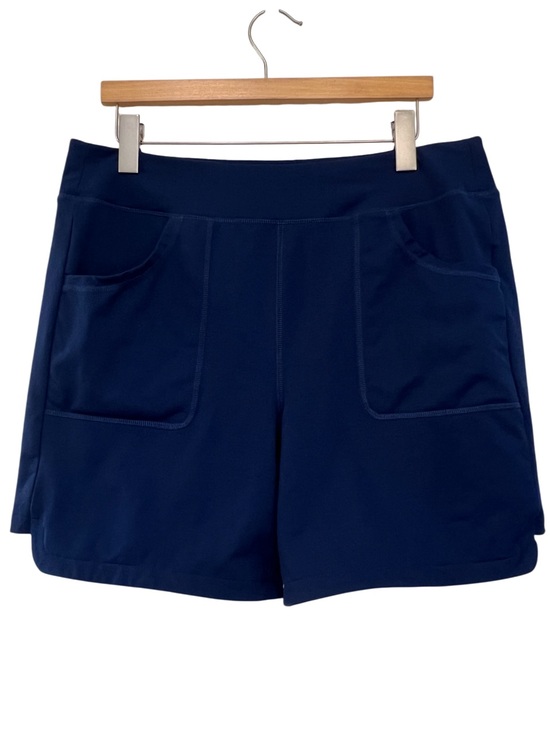 Lands' End Pants - Lands’ End Navy Blue Pull-On Casual Shorts Size 14-16 Large
